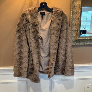 Forever 21 Hooded Faux Fur Jacket